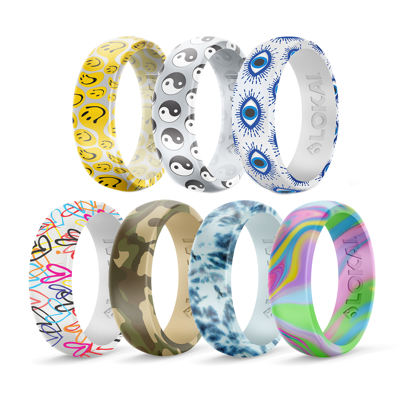 Printed Silicone Rings Lokai