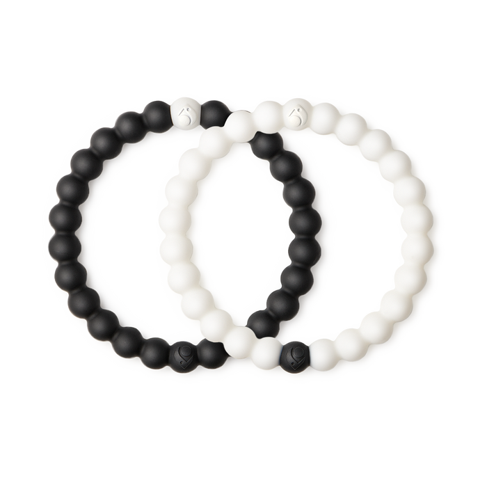 Black & White Distance Bracelets - For Couples