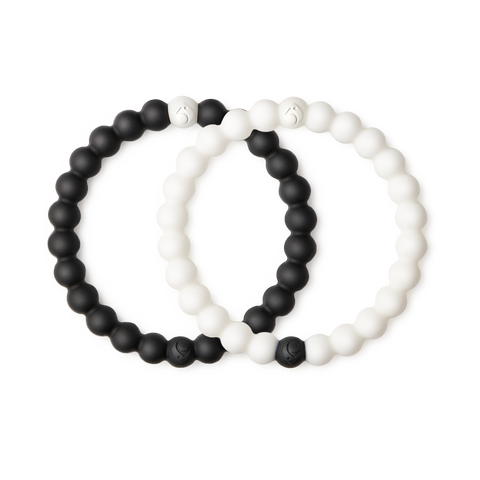 White Marble Beaded Bracelet Beaded Bracelet with End Beads | L
